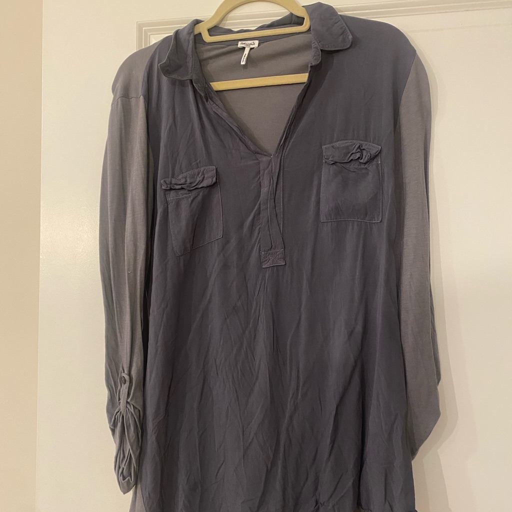 Splendid Soft Grey Button Down
